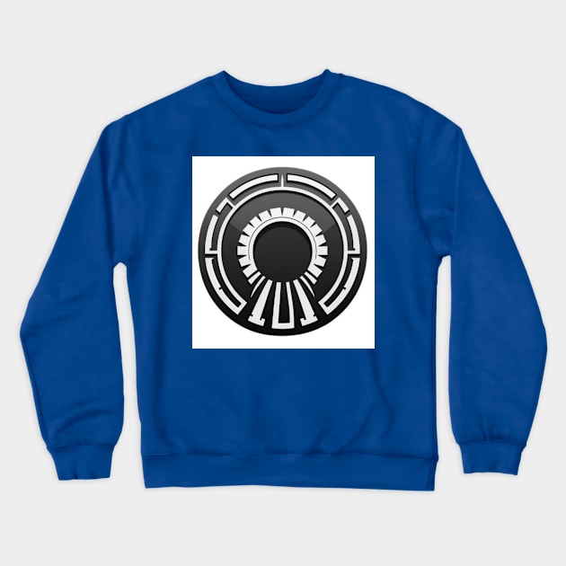 Star Gate Button Crewneck Sweatshirt by Mac Jackson 